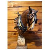 MCSI 2007 Horse Bust Sculptureï¿½12x6x16