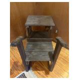 Vtg Shoe Shine Standï¿½39x22x30.5