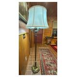 Vtg Brass Floor Lamp with Shadeï¿½62ï¿½