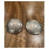 Vtg Mexico 925 Silver Earrings
