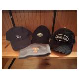 3 Vtg Branded Hats & Beanie