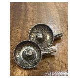 Sterling 925 Silver Sombrero Cufflinks