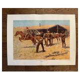 Frederic Remington Pony Express Printï¿½24ï¿½18