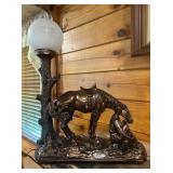 The Vision Brass Colored Lampï¿½19x24x7