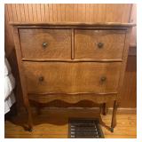 Vtg Tiger Oak Chest of Drawersï¿½36x16x38.5