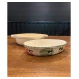 Vtg Ceramic Dishesï¿½11 & 9ï¿½6