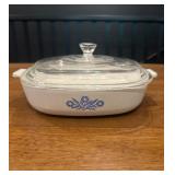 Vtg Corning Ware Blue Cornflower Dish
