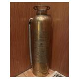 Vtg Childs Brass Fire Extinguisherï¿½25ï¿½ tall