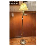 Vtg Brass Swing Arm Floor Lampï¿½56.5ï¿½