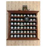Vtg Golf Ball Collection Displayï¿½20ï¿½18