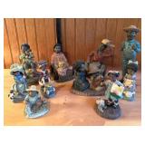 Vtg African American Figurine Setï¿½6ï¿½