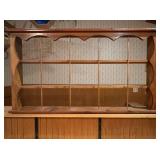 Wooden Display Shelf w/Dividersï¿½36x5x20