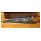 Vtg Painted Hand Sawï¿½28ï¿½ long
