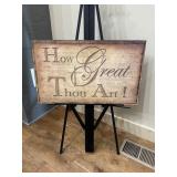 Vtg How Great Thou Art Signï¿½30ï¿½18