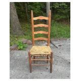 Vtg Wooden Ladder-Back Chairï¿½17x13x39