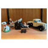 Vtg Figurines and Model Truck Set