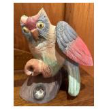 Vtg Wooden Owlï¿½12.5ï¿½10