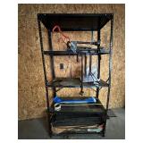 Metal Shelf w/Contentsï¿½36x16x70