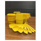 Vtg Tupperware Yellow Kitchen Set