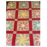 Vtg Sawtooth/Star Quiltï¿½84ï¿½70