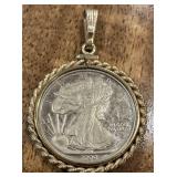 1/20 14KGFï¿½2000 Coin Pendant