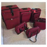 6-Piece Red Luggage