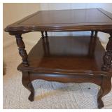 Antique Square Wooden End Table