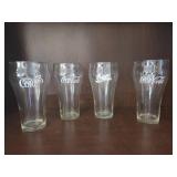 Four Coca-Cola Glasses