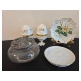 Decorative Plates, Jar, and Ceramic Eggs