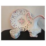 Vestal Portugal Pitcher and Plate Set