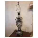 32-Inch Tall Silver Single Lamp