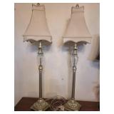 Tall Clear Glass Table Lamps