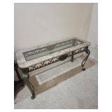 Glass and Marble Hall Table #2