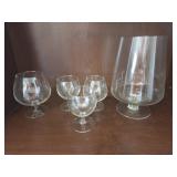 Vintage Large Cognac Brandy Glasses