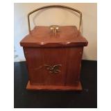 Wood Box with Eagle Motif