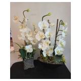 White and Yellow Artificial Orchids