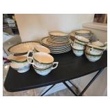 American Limoges WG Mandarin Green Set