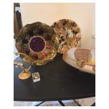 Goofas Glass Bowl With Misc Items