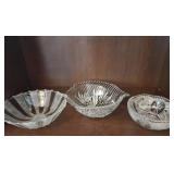 Three Miscellaneous Glass Bowls