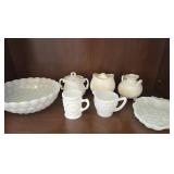 Misc White Porcelain and Milk Glass