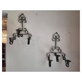 Black Metal Wall Candle Holders