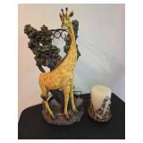 Giraffe Umbrella Stand & Candle Set
