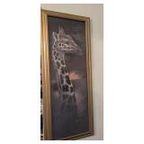 40ï¿½16 1/2 Framed Giraffe Artwork