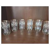 Bartlett Collins Etched Grape Glass Set
