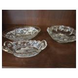 Gold-Rimmed Candy Dishes