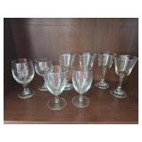 Wine Glasses, 2 Silver Rimmed