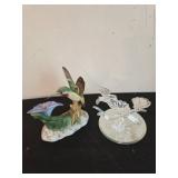 Glass and Porcelain Hummingbird Figurines