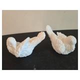 Alabaster Hand-Carved Bird Figurines