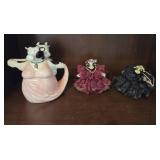 Cow Dancers Ceramic Jar and Deco Cows