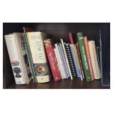 Cookbooks and Metal Stand